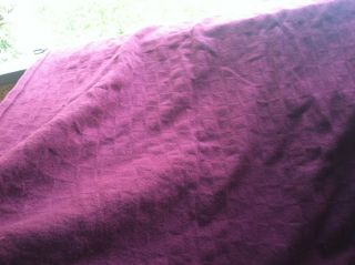 PENDLETON USA Virgin Wool Blanket Throw Stadium Picnic 41x63 Warm Burgundy Plum 3