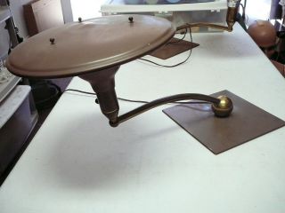 Vintage Mid Century Modern Desk Lamp Cantilevered Sight Light Corp Mg Wheeler