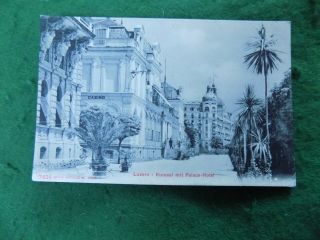 Postcard Europe Switzerland: Luzern Kursaal Palace Hotel B&w Photoglob