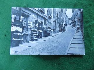 Postcard Europe Switzerland: Lugano Via Cattedrale B&w Mayr Shops