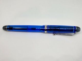Pilot Namiki Custom 74 Fountain Pen Blue Demonstrator With 14k Fine Nib