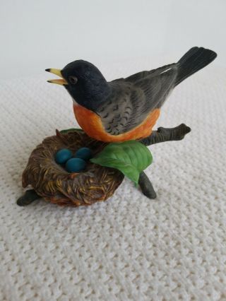 1989 Lenox Fine Porcelain American Robin Bird Figurine Collectible 4