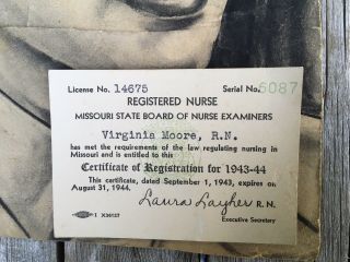 1944 WW2 Nurse Corp Souvenir COCKTAIL LOUNGE THE MARTINIQUE PHOTO San Francisco 5