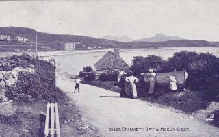 Criccieth - Bay & Moel - Y - Gest By Photochrom Wedgwood Series 1920