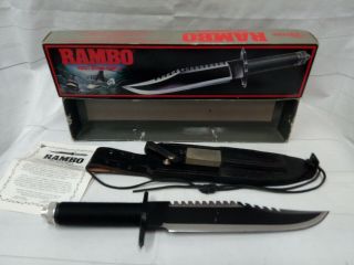 Rambo First Blood Part Ii Officially Licensed 15 - 1/2 " Survival Knife In Org.  Box