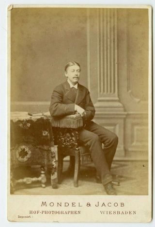 Vintage Cabinet Card Charles Prince Of Hesse - Philippsthal (1853–1916)