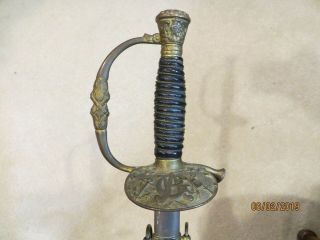 Union Veteran Gar Sword With Scabbard And Presentation Inscription