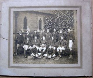 Cranleigh School Rugby Xv - Large Antique Photograph C1910 By Corin Of Cranleigh