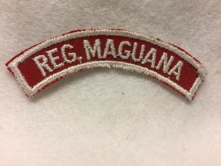 Boy Scouts - Reg.  Maguana.  Red And White Strip Measures 3.  75 " Wide X 5/8 " High