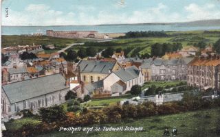 Pwllheli And St.  Tudwall Islands By Wrench No.  13713,  Posted 1914