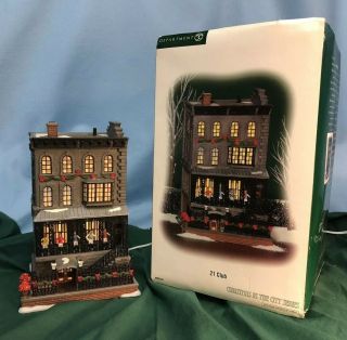 Dept 56 Christmas In The City 21 Club Rare And Hard To Find