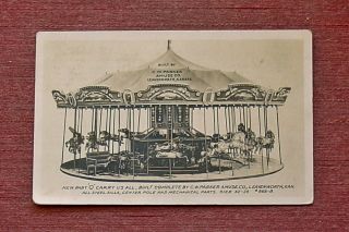 C.  W.  Parker Amusement Company Carousel Leavenworth Kansas Advertising Real Phot