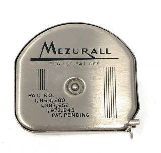 Vintage 72” Lufkin Mezurall He - 7161 Metal Tape Ruler The D.  P.  W.  Co.