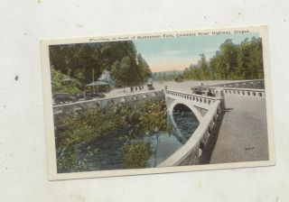 1920s View From Multnomah Falls,  Columbia River Highway,  Oregon Postcard
