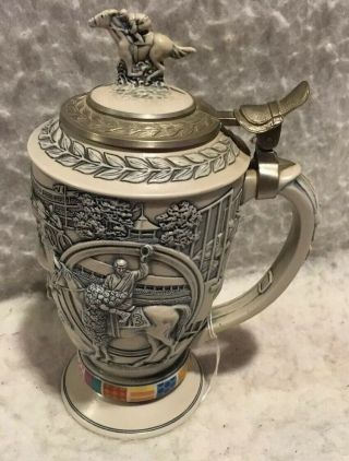 Avon Collectibles 1992 Winners Circle Horse Racing Beer Stein