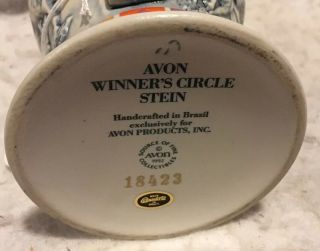 AVON COLLECTIBLES 1992 WINNERS CIRCLE HORSE RACING BEER STEIN 5
