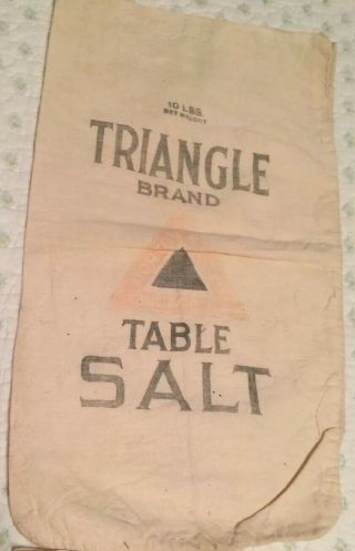 4 Small Vintage Cloth Flour Sugar Salt Sacks Advertising 2 Flour 1 Sugar 1 Salt 3