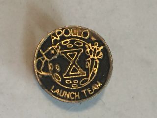 Vintage Apollo X 10 Launch Team Lapel Pin Nasa North American Rockwell Employee