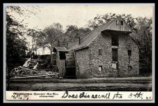 Philadelphia Pennsylvania Roberts Old Mill,  Germantown,  Postcard 1906
