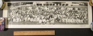 Vintage 27 " X 8 " Panoramic Photo Hillcrest School Class Of 1969 Los Angeles