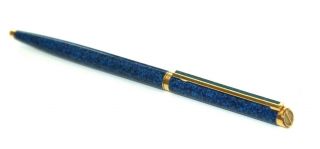 Dunhill Gemline Marble Blue Lacquer Ballpoint Pen,  Made In Germany