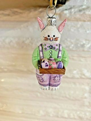 Patricia Breen Easter Ornament Bunny Delivers Eggs Henry Bunny Rare
