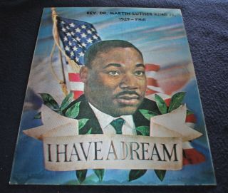 Vintage 1968 Rev Dr Martin Luther King Jr.  Flicker Flasher I Have A Dream