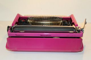C1970 ' S REMINGTON SPERRY RAND MADE IN HOLLAND PURPLE PORTABLE TYPEWRITER 3