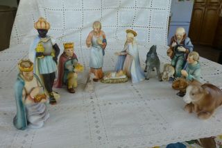 Goebel Hummel 11 Piece 214 Christmas Nativity Set 1951 -