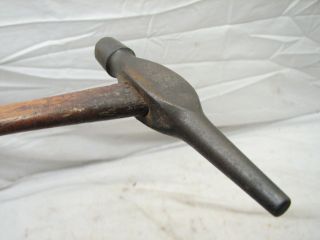 Antique Polled Tinsmith Forming Pattern Maker Punch Hammer Wood Tool Tack Poll 6