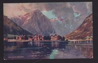 Old Vintage Postcard Of Balholm Norway