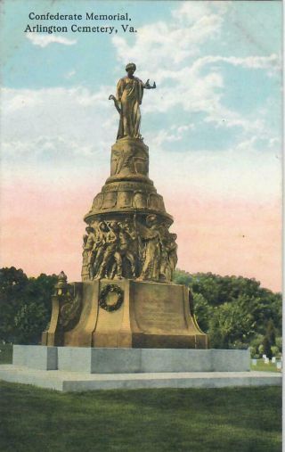 Arlington National Cemetery Csa Confederate Soldiers Monument Va Virginia
