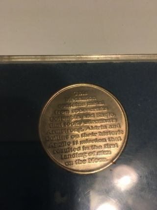 Apollo 11 NASA Astronaut Neil Armstrong Space Flown Metal Coin Medallion Medal 3