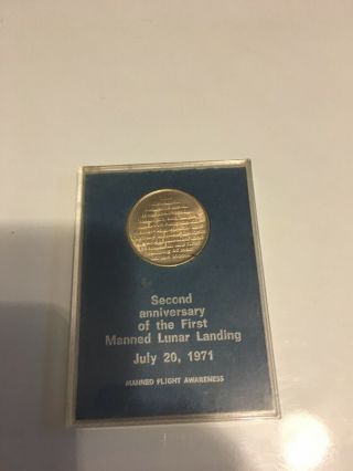 Apollo 11 NASA Astronaut Neil Armstrong Space Flown Metal Coin Medallion Medal 4
