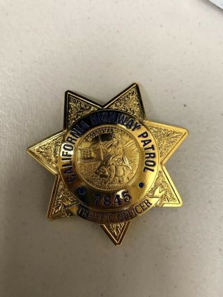 Obsolete California Highway Patrol Chp Traffic Officer Badge Gode