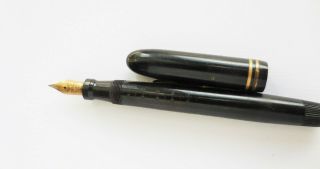Antique Conklin Nozac Fountain Pen Black 14k Nib