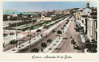 Postcard Of Lisbon Avenida 24 De Julho