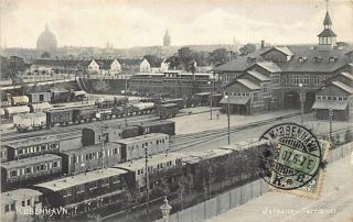 Denmark - Kobenhavn - Ostbane Terroenet - Railway Railroad Station - Publ.  Alex