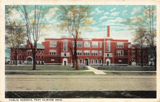 E23/ Port Clinton Ohio Postcard C1925 Public School Buildings