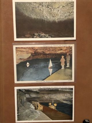 Put - In - Bay Ohio Mammoth Cave (3) Postcards