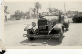 1929 Ford Model A Azusa California Aug 6 1942 A.  J Hartzell Market Vintage Photo