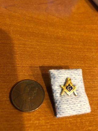 Mason Freemason Masonic Lapel Pin Jewelry Enamel Vintage Fraternal