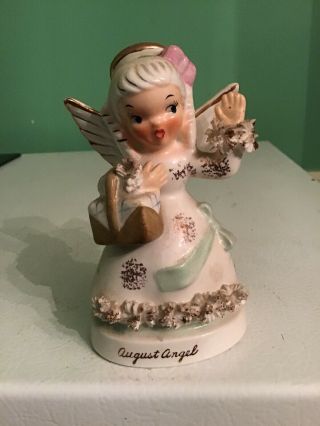 Vintage Made In Japan Napco August Angel With Basket