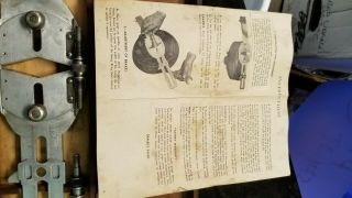 Antique Vintage Bandy Brake Gage Gauge w/ Wooden Case & Instructions 3
