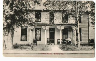 Butler,  Kentucky Postcard - Hotel Berlin - Kraemer Art - C 1907