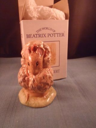 Royal Albert " The World Of Beatrix Potter " Thomasina Tittlemouse Figurine - 1989