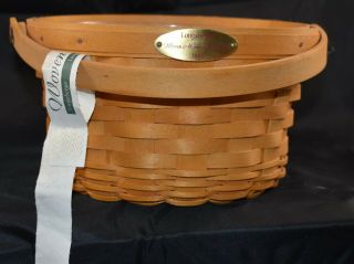 2002 Longaberger Woven Memories Basket With Protector