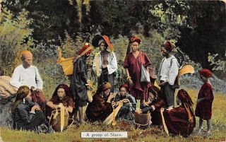 Burma - Myanmar Group Of Shan Native People,  Ahuja Pub C 1904 - 14