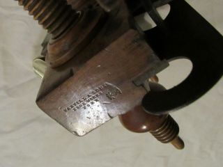 Antique Varvill & Sons screw stem plough plane woodworking plane vintage tool 3
