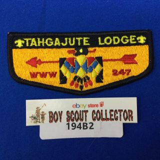 Boy Scout Oa Tahgajute Lodge 247 Order Of The Arrow Pocket Flap Ny